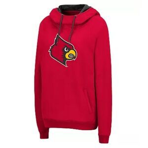 Women's Colosseum Louisville Cardinals Afterglow Hoodie Red, Size XXL